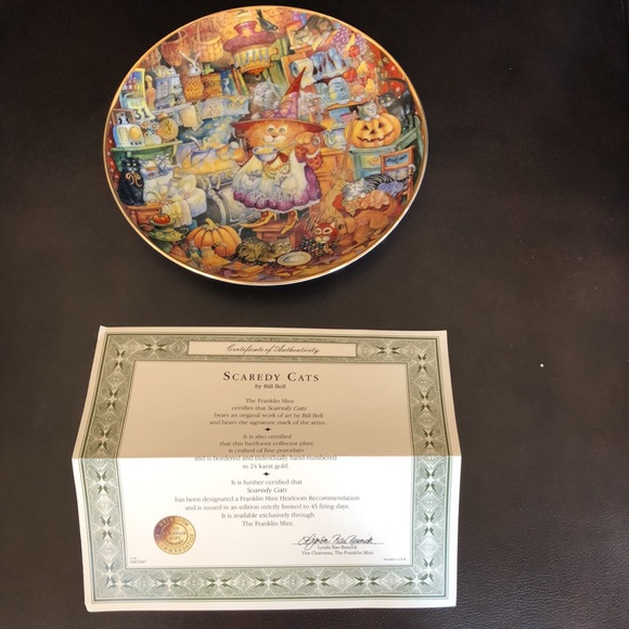 Perrrfect NIB 3 plate Bill Bell holiday set - Picture 3 of 11